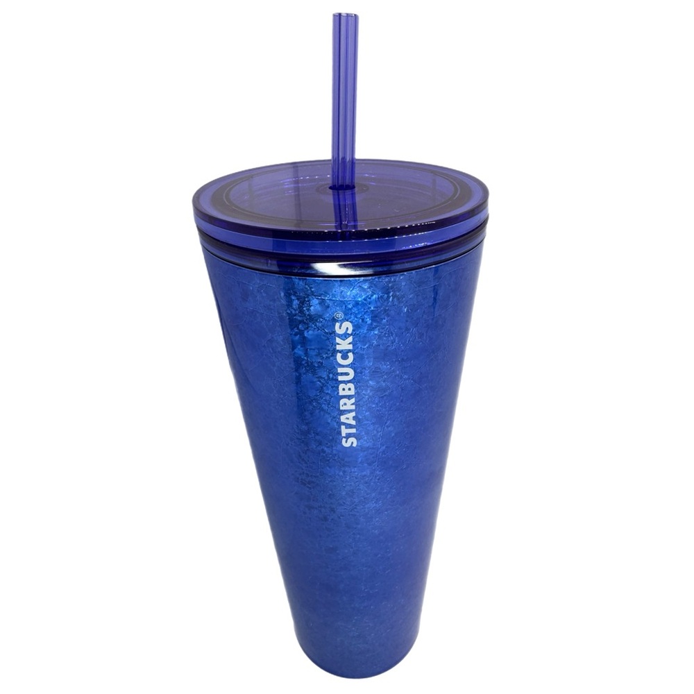 Starbucks 2024 Cobalt Blue Cold Drink Tumbler Venti New w/ Defect